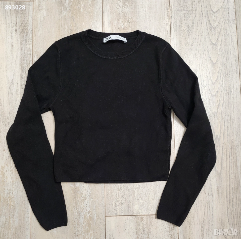 Черна блуза ZARA за ръст 164 , снимка 1