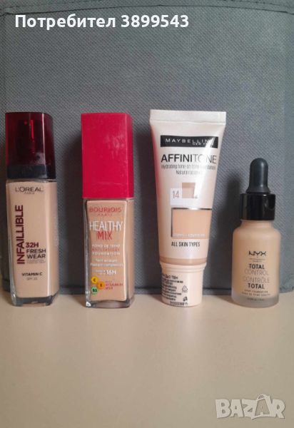 Фон дьо тени и козметика- Maybelline, L' Oreal, Bourjois, NYX, Orjena, снимка 1