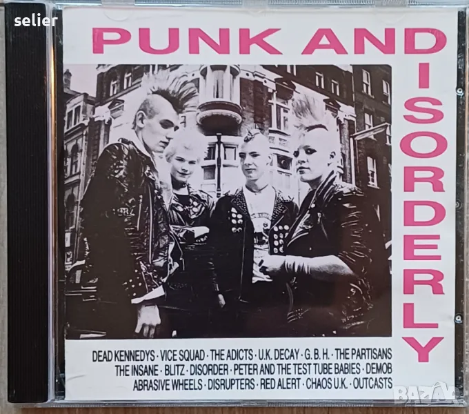 Punk And Disorderly Made in UK 1988г Стил:PUNK Състояние на диска :VG++ Състояние на кутия:VG+ Рядък, снимка 1