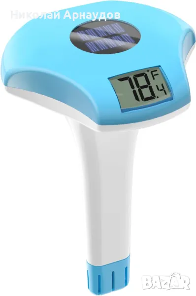 Термометър за басейн BALDR, термометър за плуване със слънчева енергия, снимка 1