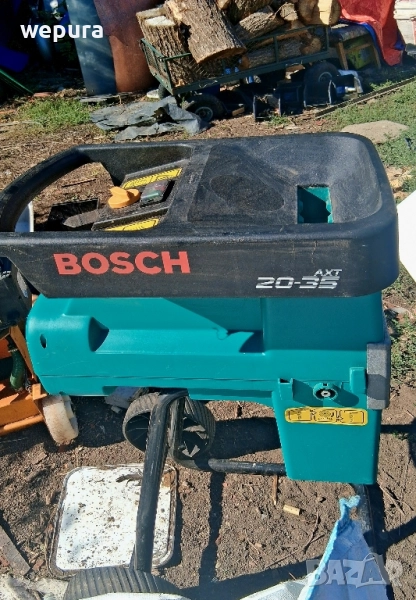 Клонотрошачка Bosch 2 kW дробилка до 3.5 см клони , снимка 1