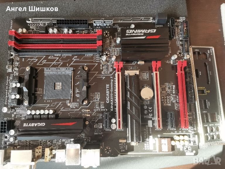 Дънна платка X370 Gigabyte GA-AX370-Gaming 3 rev.1.1 Socket AM4, снимка 1