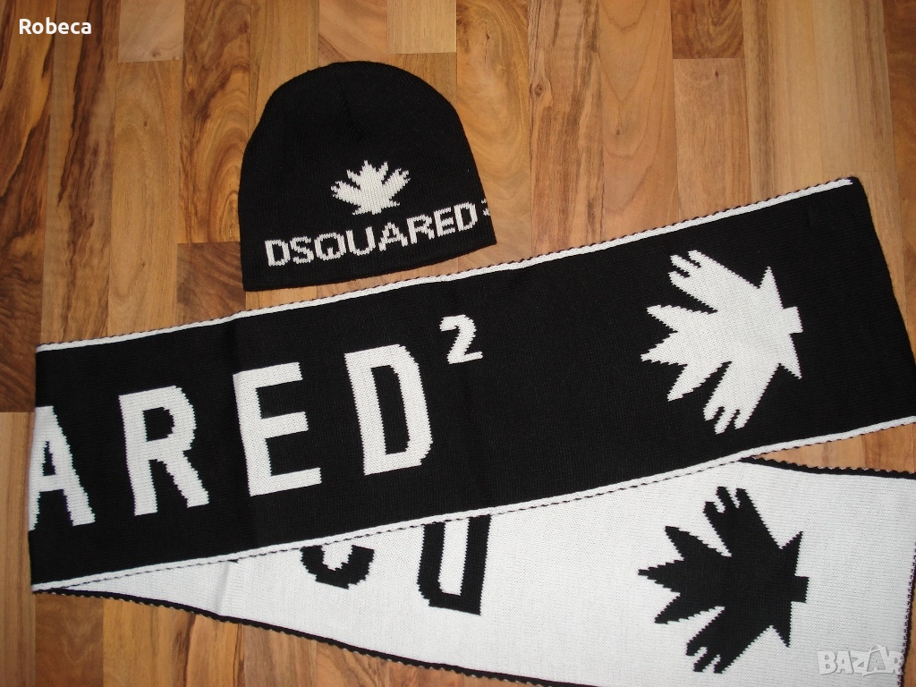 Мъжки шал и шапка DSQUARED 2, снимка 1