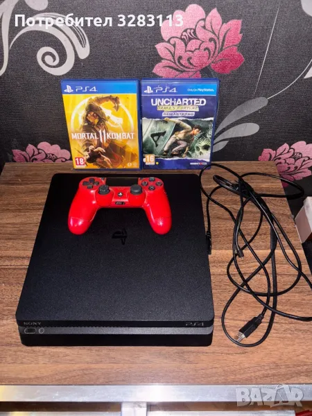 Playstation 4 + Един джойстик и подарък игри, снимка 1