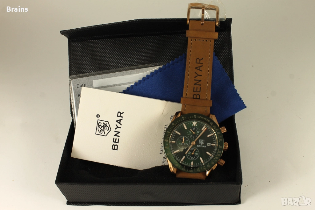 НОВ Мъжки Ръчен Часовник BENYAR CHRONOGRPAH Quartz, снимка 1