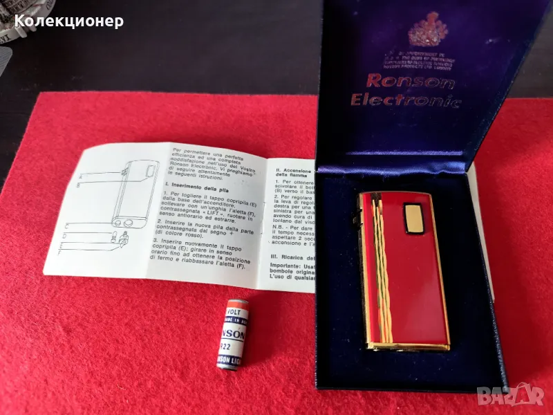 Ronson Varaflame метална запалка с 12V бат., перфектна, снимка 1