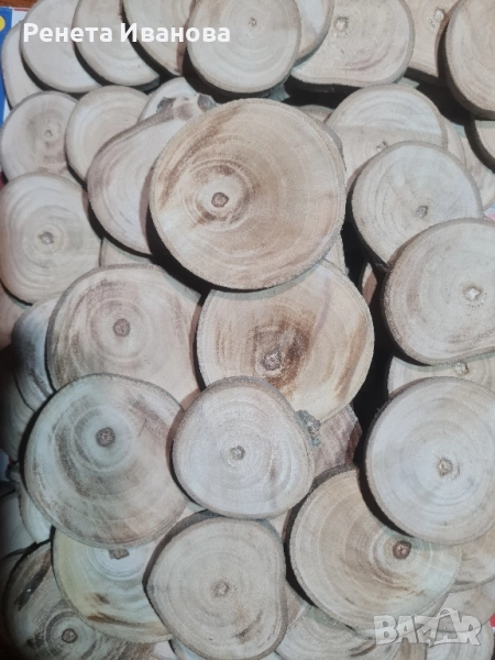 Дървени шайби от орех, снимка 1