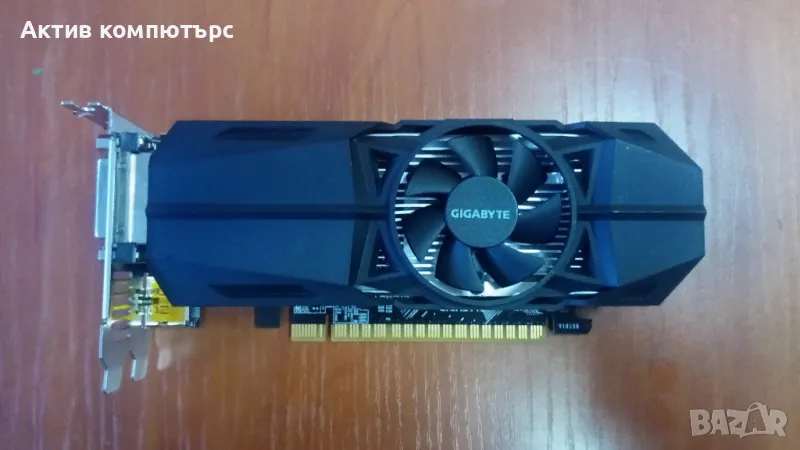 Видеокарта Gigabyte GeForce GTX 1050 Ti OC 4GB GDDR5 128-bit  DVI 2xHDMI DisplayPort Low Profile, снимка 1