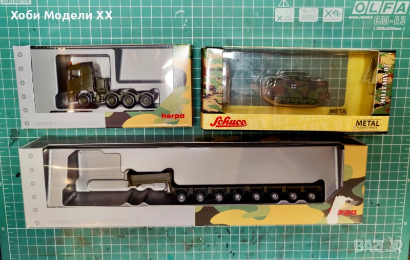 Военно-транспортен комплект Volvo + Goldhofer 1/87, снимка 1