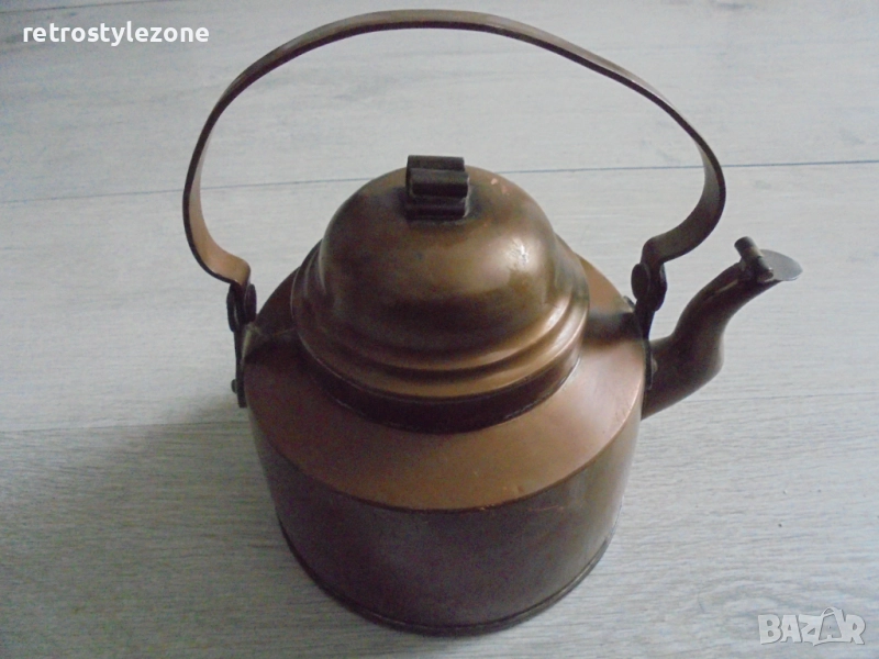№ 8315 Старинен меден чайник , снимка 1