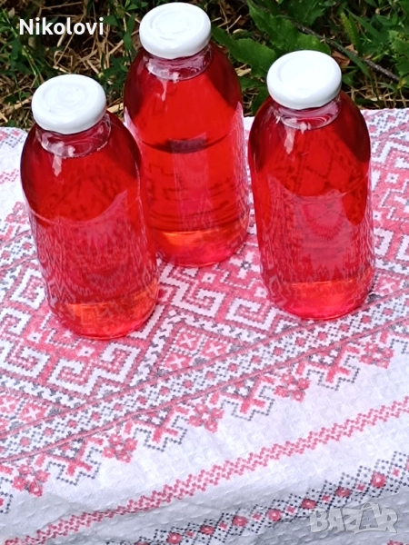 Домашен сироп от горски ягоди в 500 мл и разреждане , снимка 1