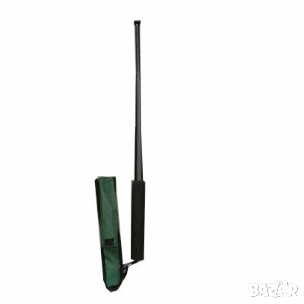 Телескопична палка с черна дунапренена дръжка и калъф, снимка 1