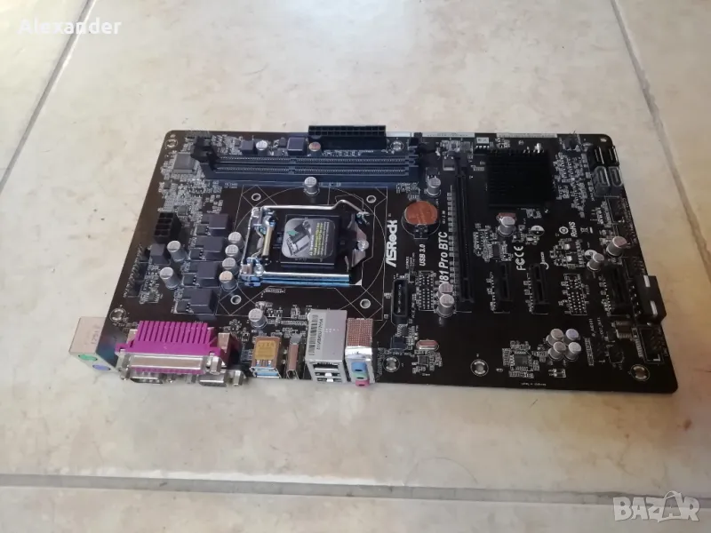 ASRock H81 Pro BTC R2.0. и Intel Core i5-4570, снимка 1