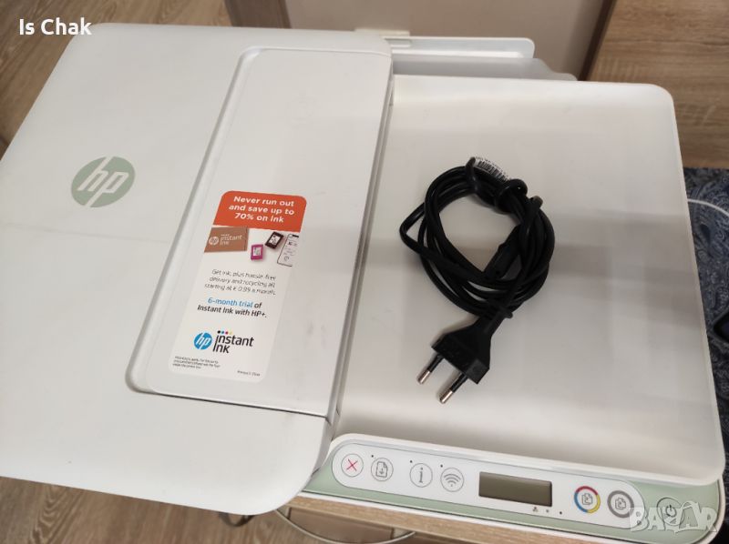 принтер HP DESKJET 4122E  използвайте няколко пъти с оригинални мастила , снимка 1