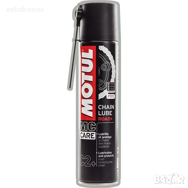 Спрей за верига MOTUL C2+ CHAIN LUBE ROAD+ с тефлон(PTFE)-400ml., снимка 1