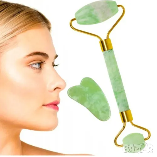 Нефритен масажор за лице, снимка 1