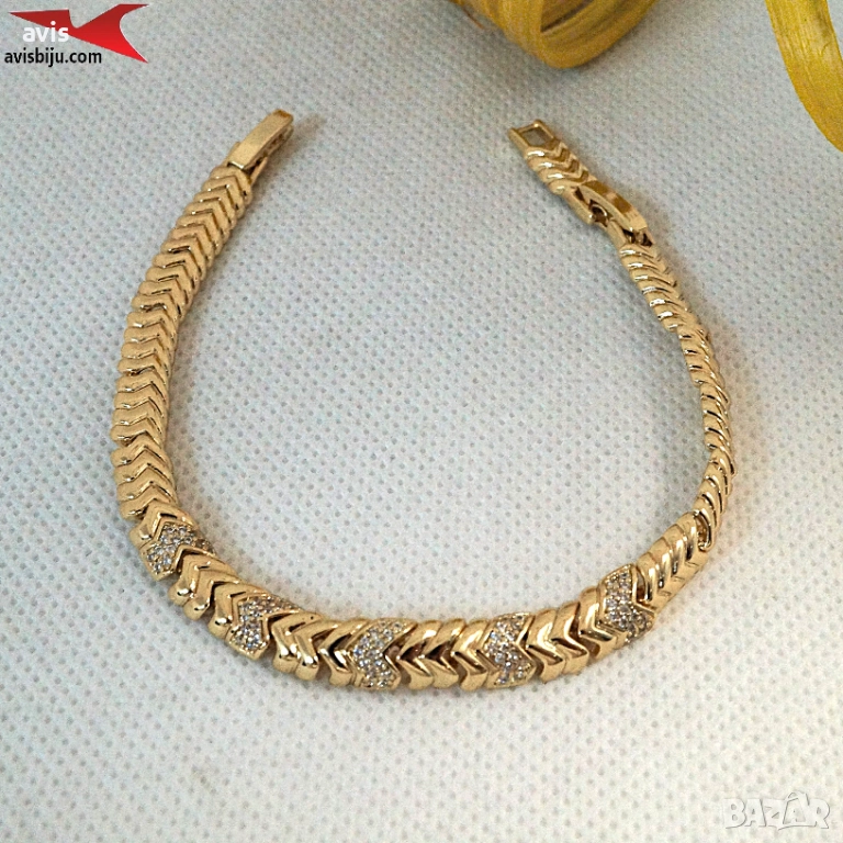 Гривна с 14К златно покритие 234825, снимка 1
