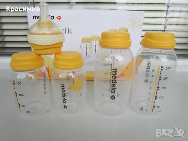 Комплект шишета за кърма Medela Breastmilk Store & Feed Set, снимка 12 - Прибори, съдове, шишета и биберони - 47068968