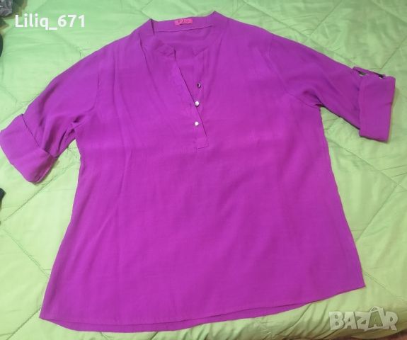 Лилава риза , снимка 2 - Ризи - 45864868