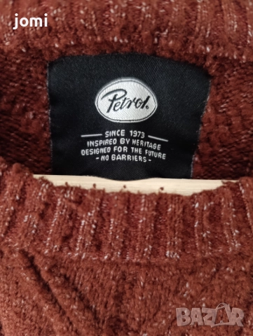 100% Оригинален страхотен мъжки зимен пуловер PETROL INDDUSTRIES!, снимка 3 - Пуловери - 52390058