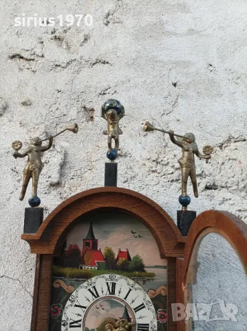 Атлас холандски рисуван стенен часовник, снимка 4 - Стенни часовници - 49982641