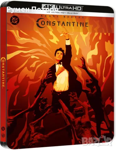 нов 4K + Blu Ray Steelbook - КОНСТАНТИН - CONSTANTINE - без БГ субтитри, снимка 1 - Blu-Ray филми - 49168010