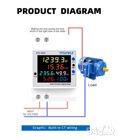 AC монитор 220V 6в1 / WIFI, снимка 12 - Друга електроника - 49907927