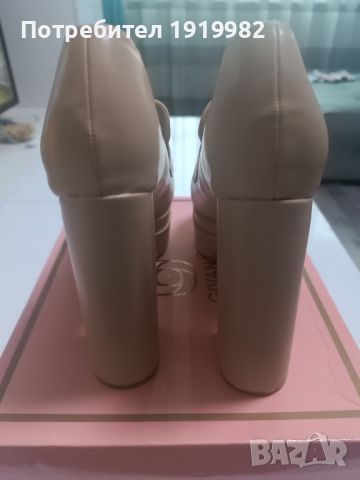 Дамски обувки с платформа на дебел ток, снимка 2 - Дамски елегантни обувки - 45418798