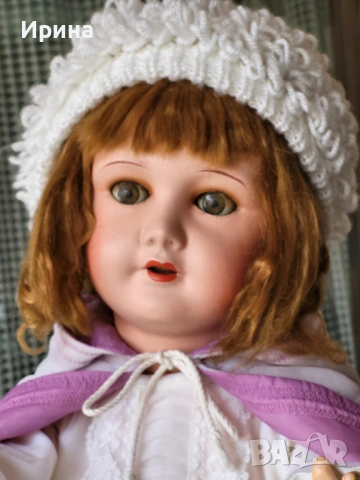 Антична кукла от композит 1940-50 г, 67 см., снимка 2 - Кукли - 54238174