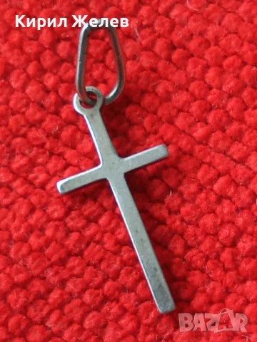 Старо сребърно кръстче 50884, снимка 3 - Колиета, медальони, синджири - 52358879