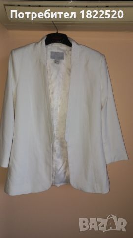 Елегантно бяло сако H&M , снимка 1 - Сака - 45806193