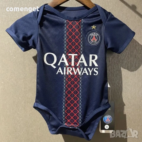 БЕБЕШКИ бодита AL NASSR RONALDO, MESSI MIAMI, REAL MADRID, BARCELONA, JUVENTUS, MILAN, PSG, INTER!, снимка 7 - Бодита за бебе - 53760328