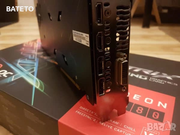 ASUS ROG STRIX Radeon RX 580 O8G GAMING, снимка 6 - Видеокарти - 51660510