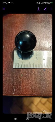Релаксиращи топчета от обсидиан,3см, снимка 2 - Гривни - 46229241