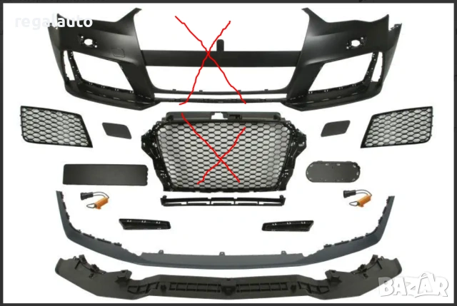 13320772 POLCAR,BLIC 10-9908WHOS+9519BA-A1,тунинг предна броня AUDI A3 Hatchback/Sportback 2013-2016