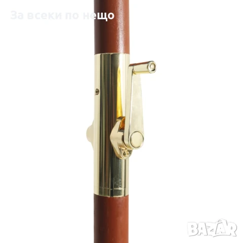 Чадър С Дървен Прът, 300x258 См, Син Код P647, снимка 3 - Градински мебели, декорация  - 50577276