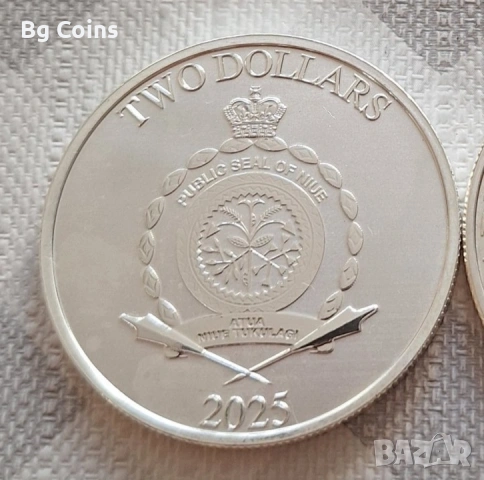 Сребро 1 OZ 2025 Марвел , снимка 2 - Нумизматика и бонистика - 54123352