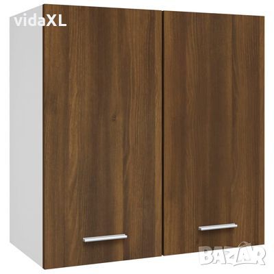 vidaXL Окачен шкаф, кафяв дъб, 60x31x60 см, инженерно дърво(SKU:815113