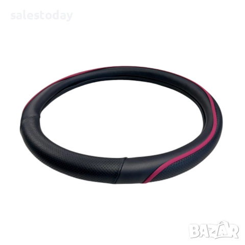 Калъф за волан с щампована и гладка еко кожа, 38см, 3 цвята, снимка 5 - Аксесоари и консумативи - 52221422