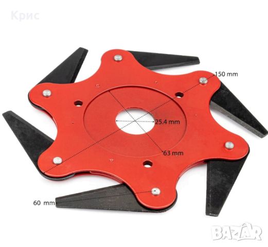 Диск за моторна косачка с 6 ножа., снимка 5 - Градинска техника - 45818641