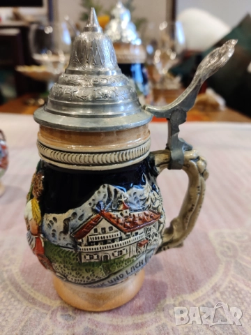 Керамични халби за бира с капак, снимка 14 - Колекции - 52714330