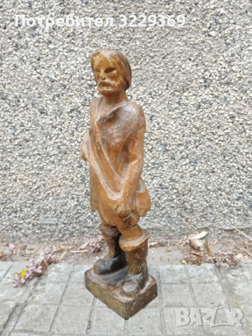 Дърворезва статуетка рибар, снимка 7 - Статуетки - 51871937