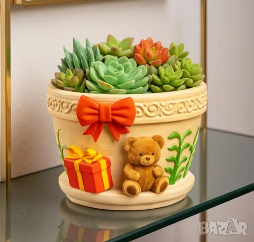 Молд кашпа с мече , снимка 5 - Форми - 53857344