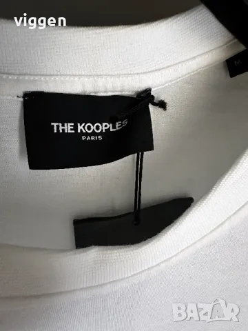 Нова оригинална фланелка The Kooples с бродиран череп. Цвят бял. Размер М. Топ цена 45лв., снимка 7 - Тениски - 50223456