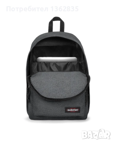 НОВА оригинална тъмно сива водоустойчива раница EASTPAK от Германия, снимка 8 - Раници - 52525477