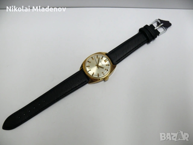 Съветски РАКЕТА Позлатен Мъжки ръчен часовник, работещ, снимка 4 - Мъжки - 51947231