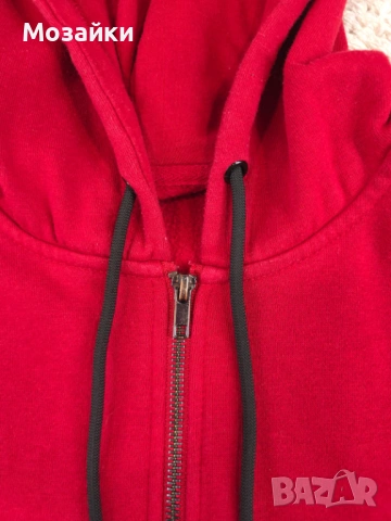 GUESS Zip Hoodie / Logo Tape Streetwear (M) – MSRP €120, снимка 3 - Суичъри - 53595953