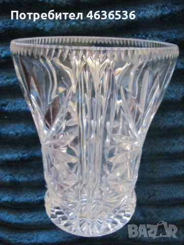 Кристална ваза 15см., снимка 2 - Вази - 53442990