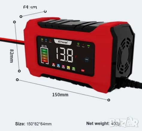 Смарт Импулсно Зарядно за Акумулатори 12v /6A, снимка 2 - Аксесоари и консумативи - 48114404