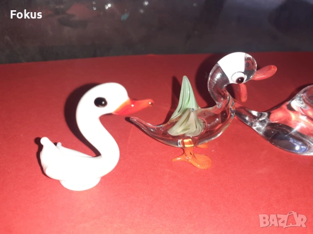 Лот страшно красиви фигури миниатюри Мурано Murano, снимка 3 - Антикварни и старинни предмети - 53422439